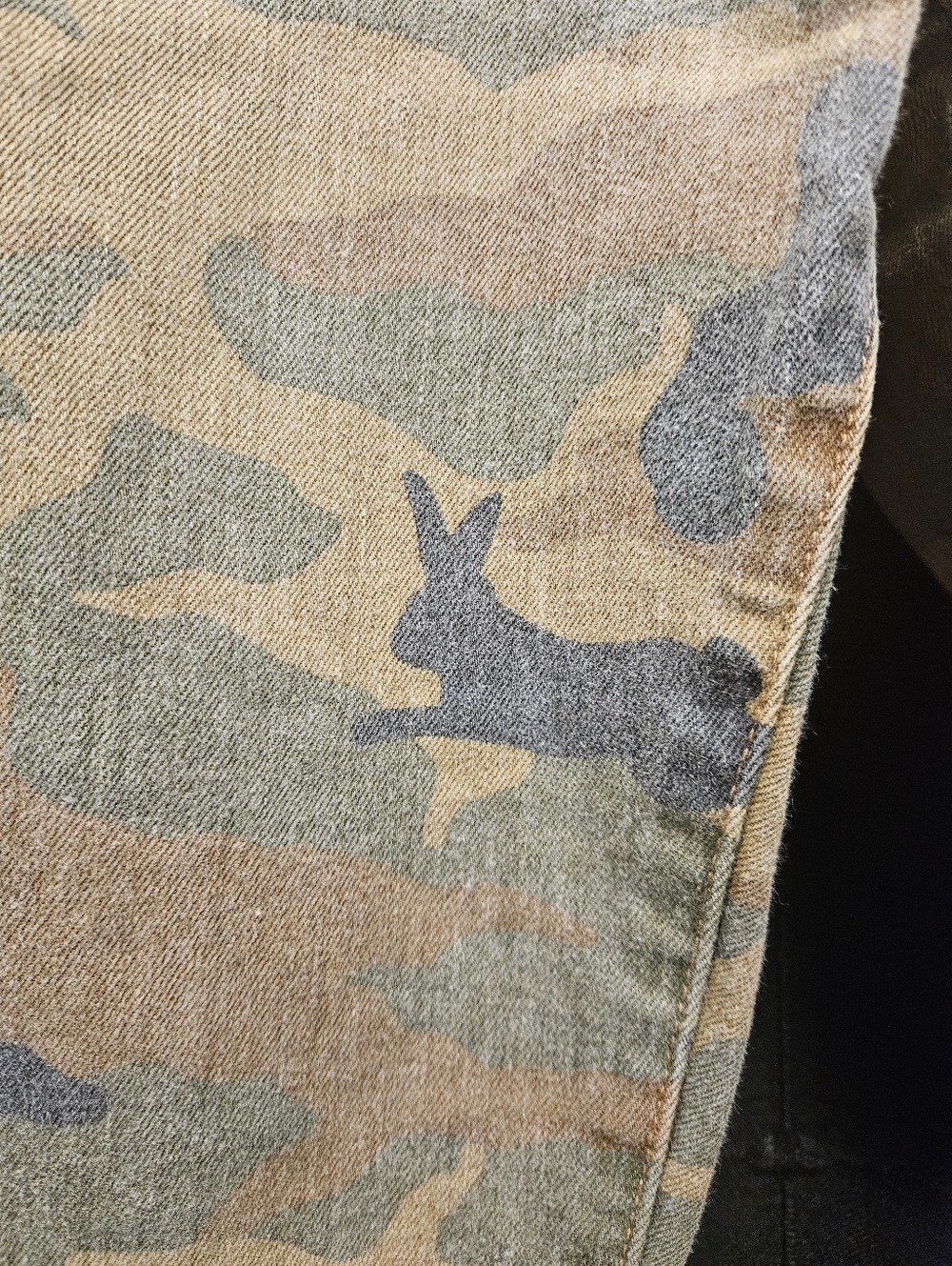 Madewell High-Rise Slim Boyjean in Bunny Camo Print - Size 26 - RARE - Picture 8 of 15